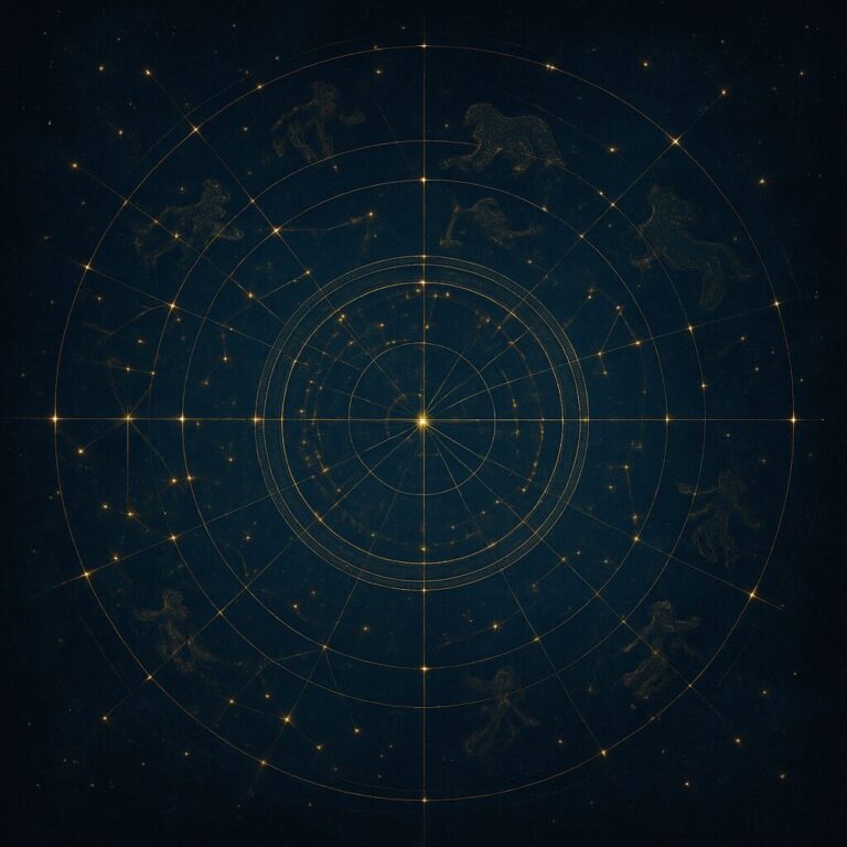 Constellary Ordo – glowing star map and constellations